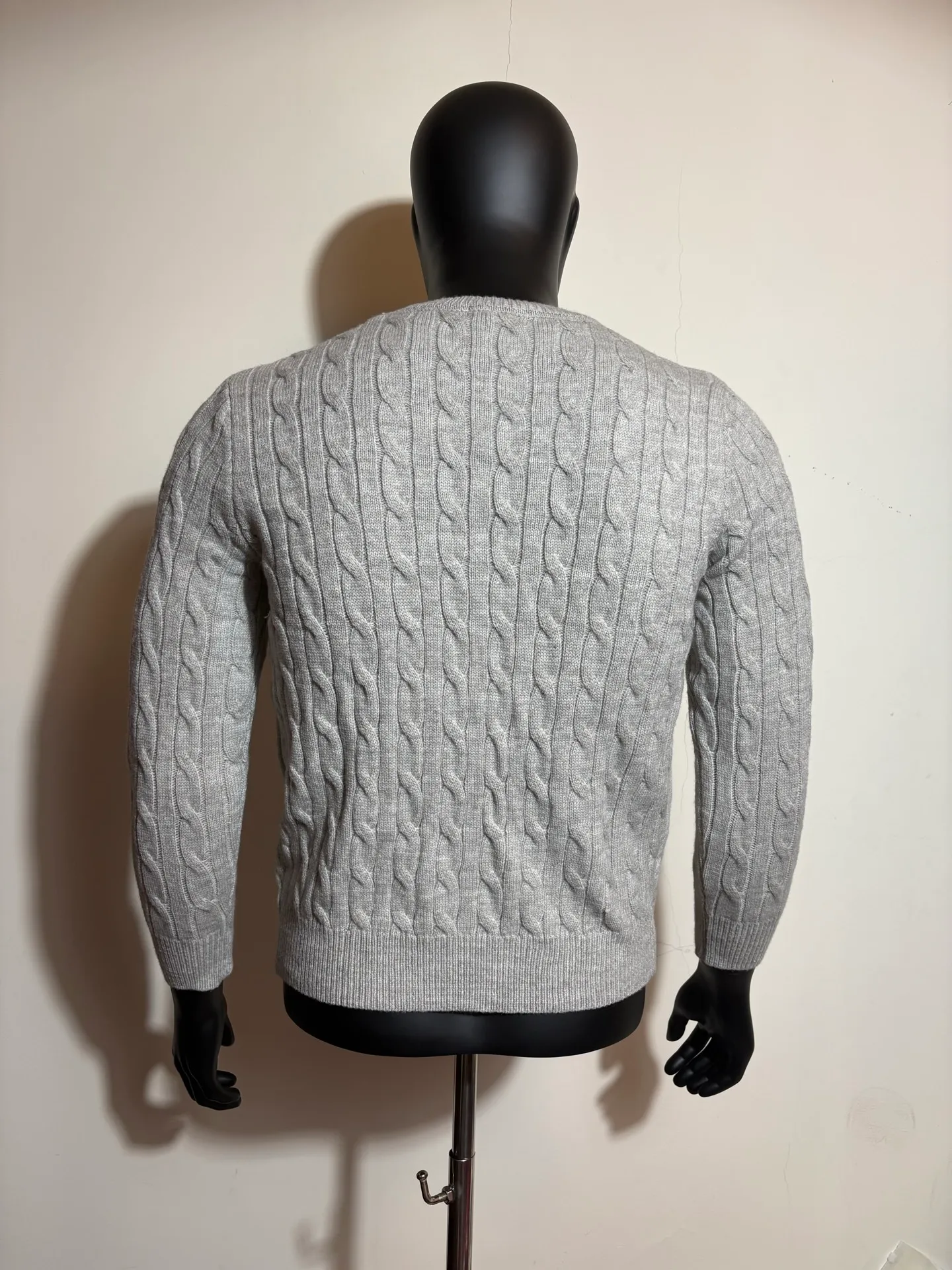 P190 000010 #FF2223 Polo Ralph Lauren solid cable knitted sweater brown Size: S-XXL